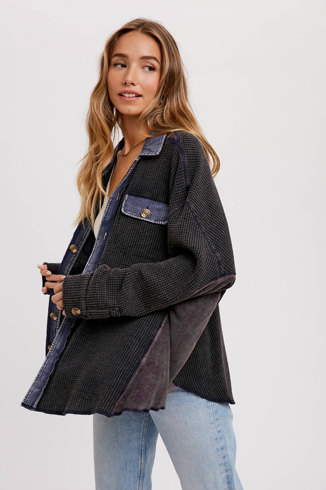 Bluivy – wholesale Jacket – Women's – SLOUCHY WAFFLE KNIT JACKET11