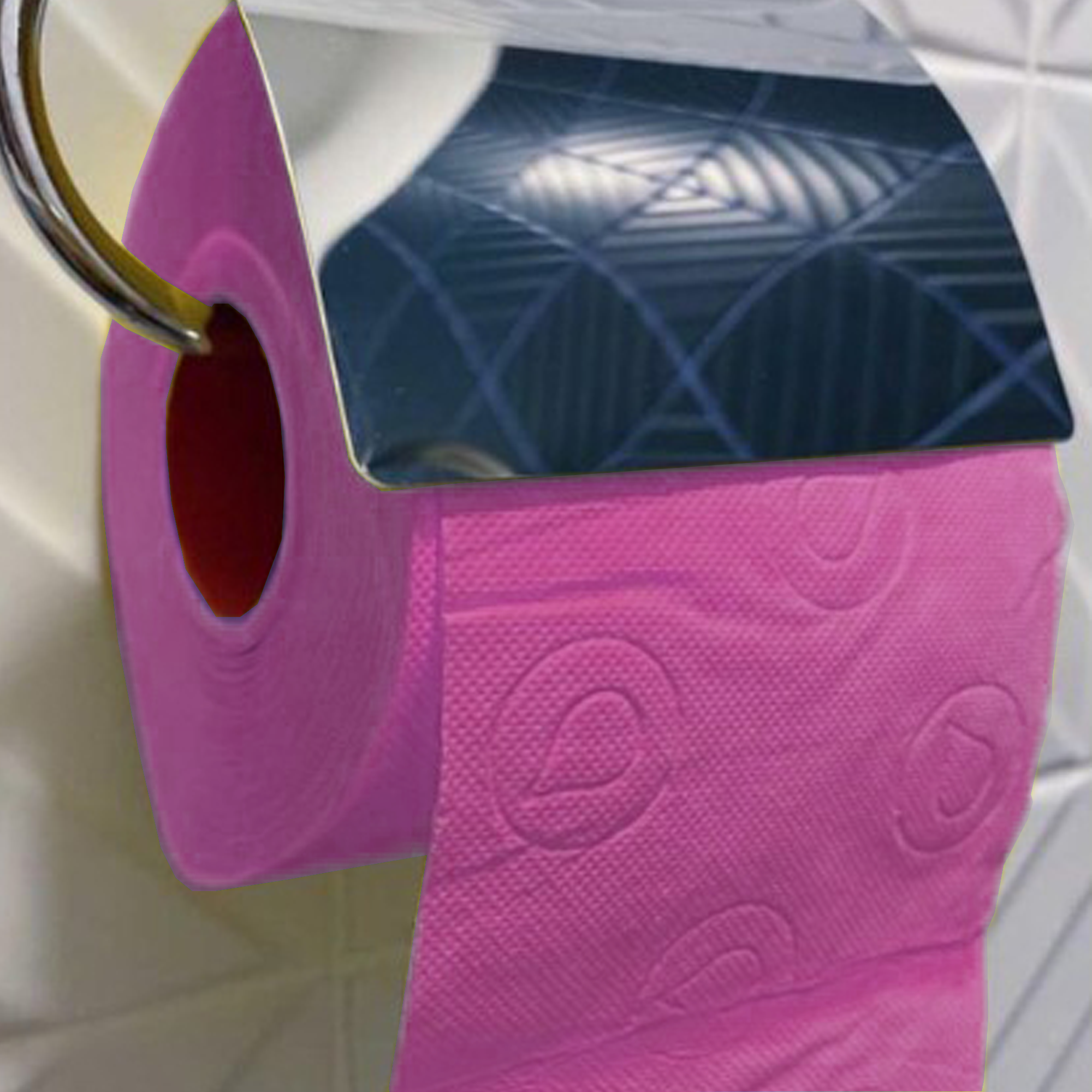 ROLL-LUX - Vente Papier toilette - 10 paquets de 4 rouleaux de papier toilette fuchsia 3 plis 180 feuilles1