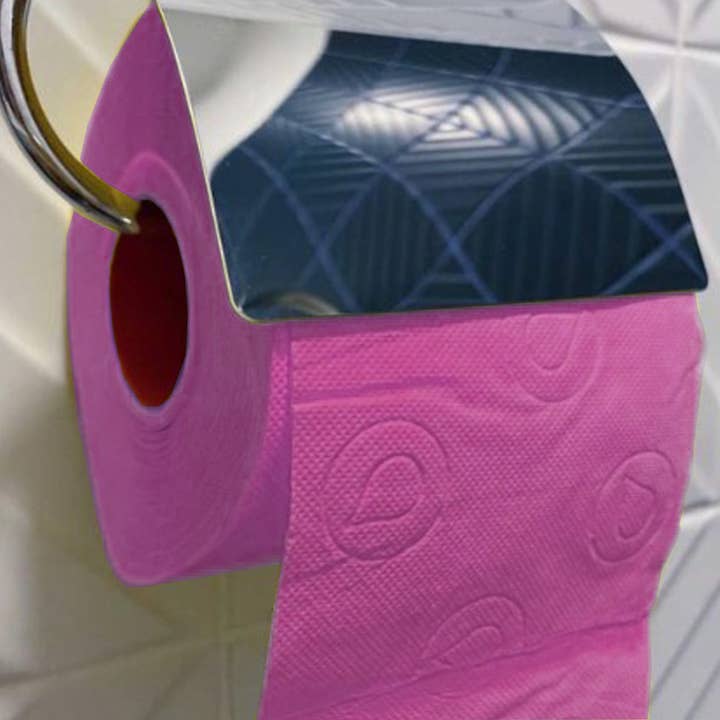 ROLL-LUX - Wholesale Toilet Paper - 10 packs of 4 fuchsia Toilet Paper rolls 3 Ply 180 Sheets1