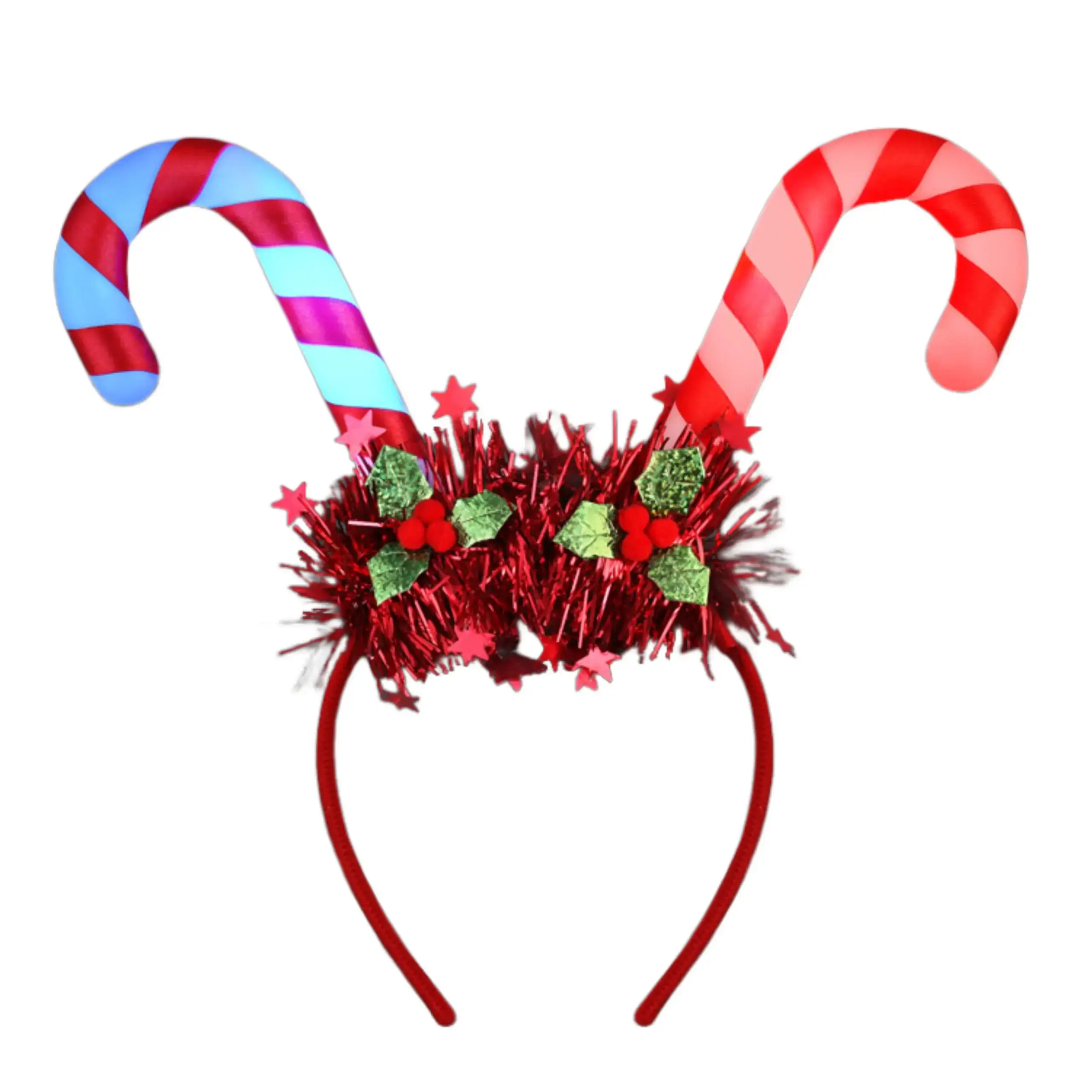 Blinkee.com, LLC - Wholesale Fashion Headband - Women's - Light Up Candy Cane Headband1