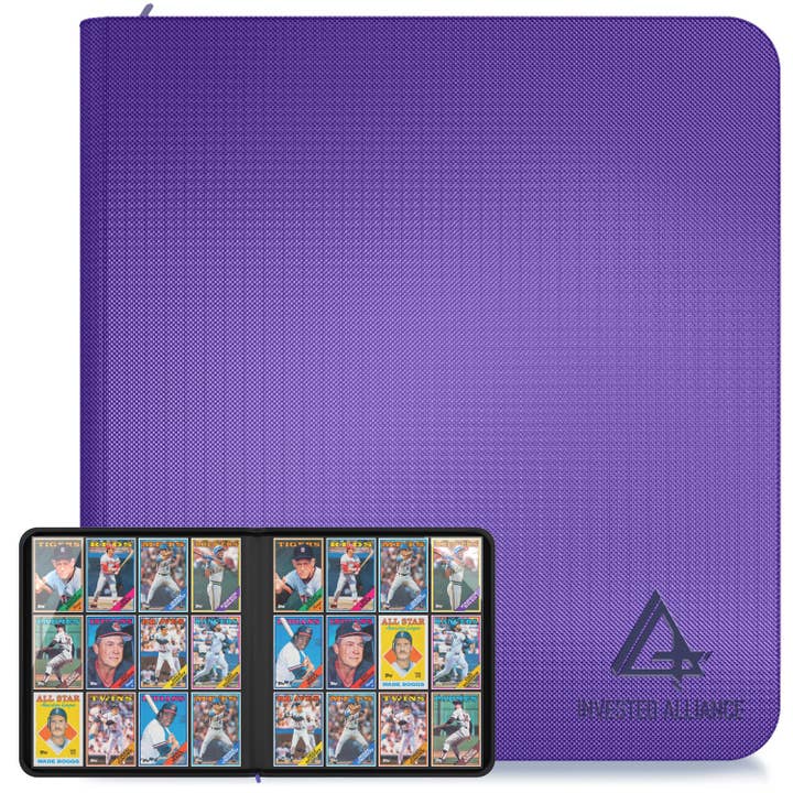 Purple - Premium TCG Card Binder for wholesale by Invested Alliance LLC