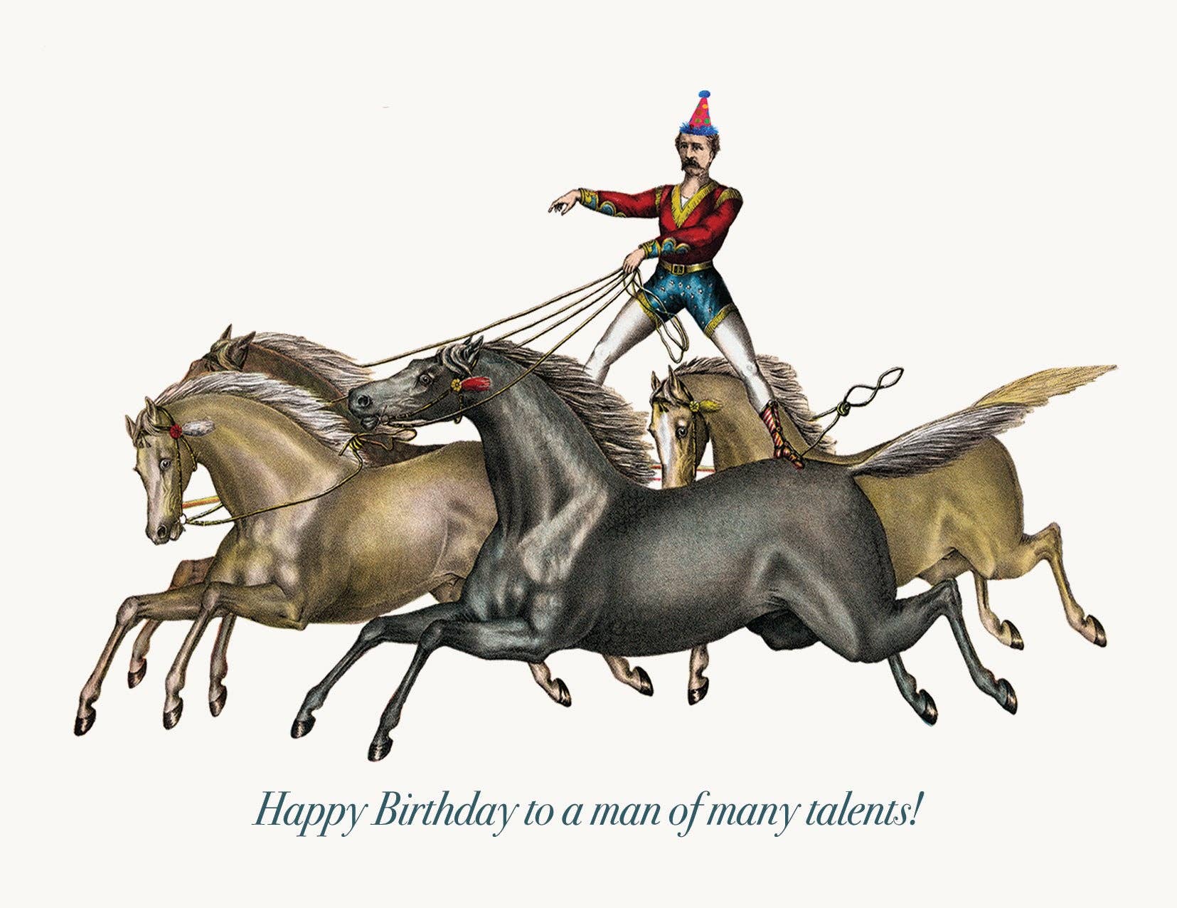 P. Flynn Design / Phun House – wholesale Birthday card – Happy Birthday to a man of many talents• A-2 Greeting Card (Copy)0