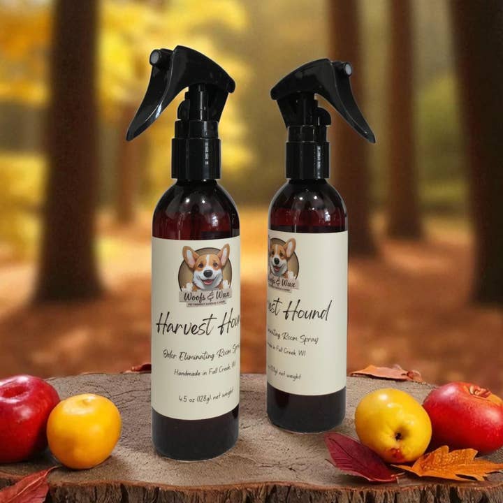 Harvest Hound Room Spray - 4.5 oz - Pet Safe for wholesale by Woofs & Wax