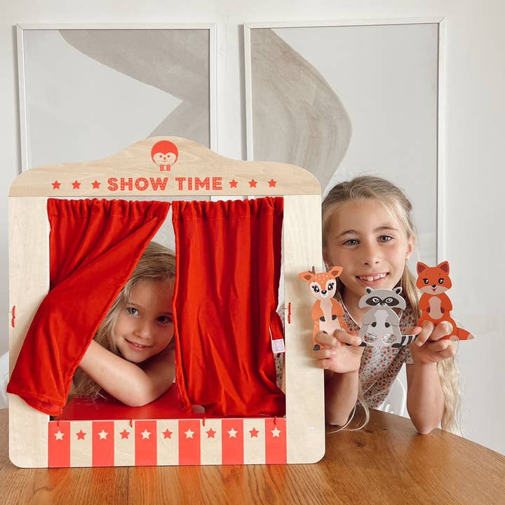 Nova Toys LLC - Wholesale Wood Toy - Kids - Wooden Table Top Puppet Theater4