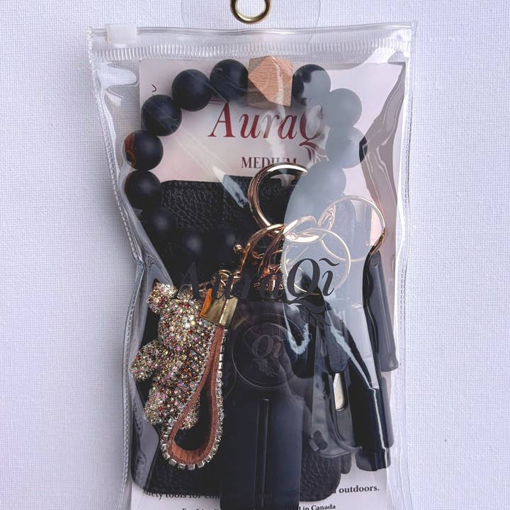 BsafeKC - Wholesale Keychain – Women's - Bold - Black Medium Safety Keychain1