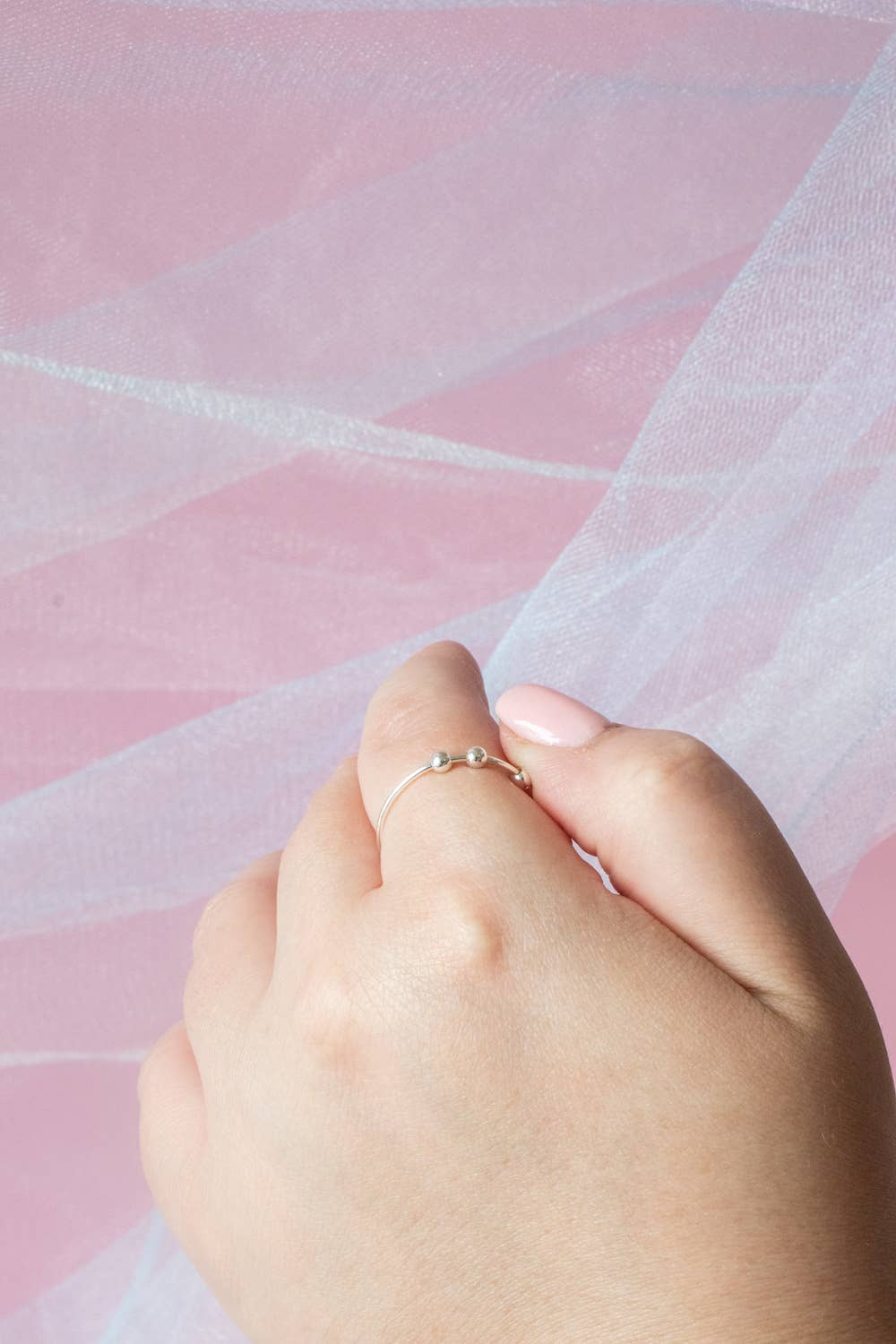 Emery and Opal - Vente Anneau/bague à empiler - Bague anti-anxiété à billes tournantes1