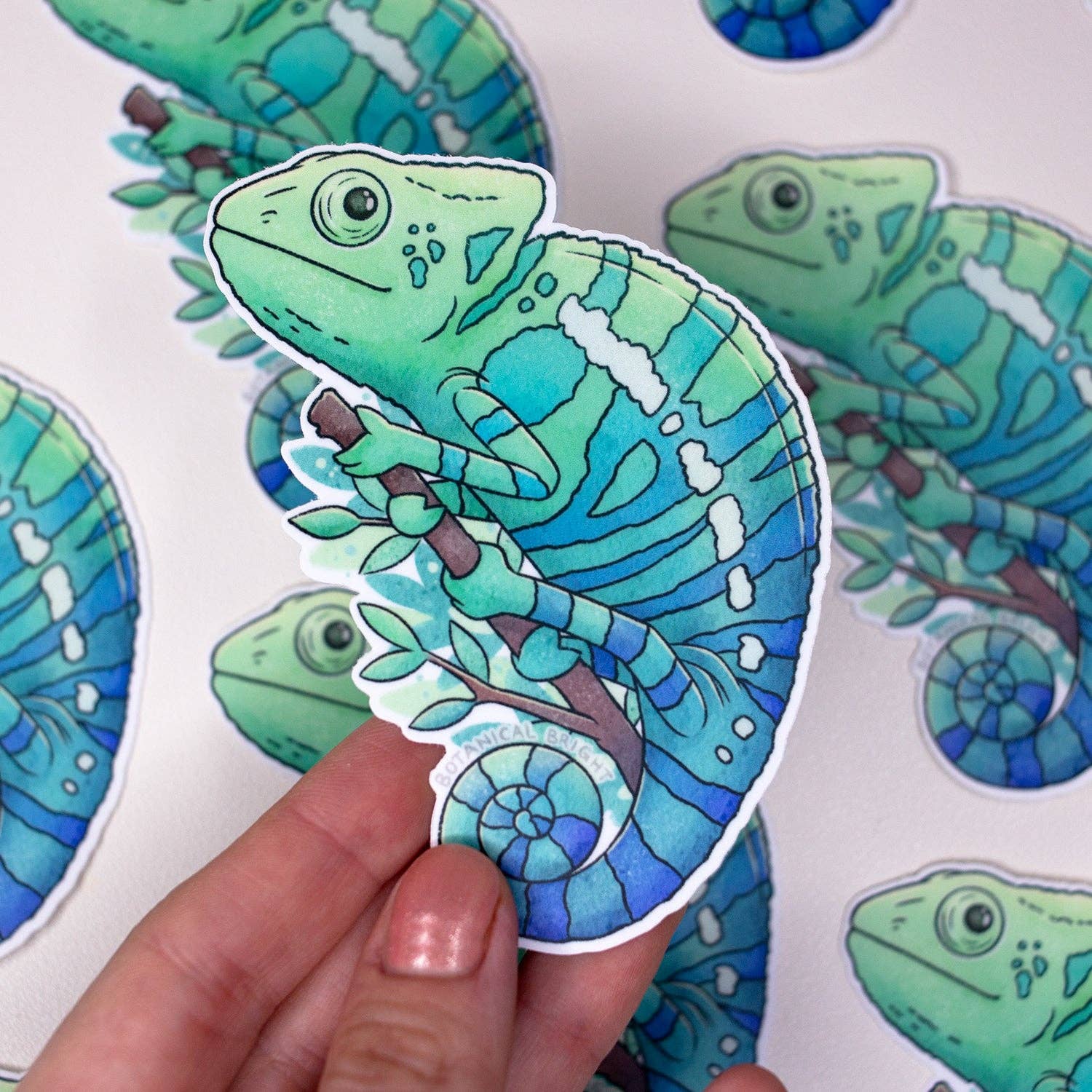 Botanical Bright - Wholesale Sticker - Chameleon Waterproof Vinyl Sticker1