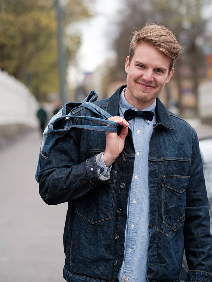 Pajarita de mezclilla azul oscuro - Piece Of Jeans para venta al por mayor de Piece Of Jeans