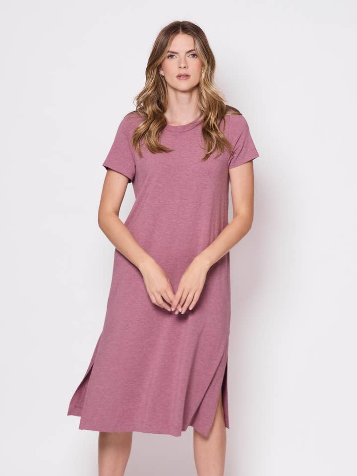 Frances midi dress in bamboo cotton jersey for wholesale by tangente