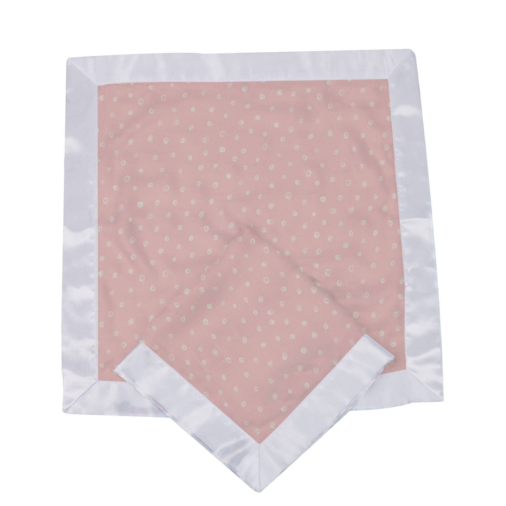 Newcastle Classics - Wholesale Security/Cuddle Blanket - Baby - Pink Pearl Polka Dot Newcastle Blankie1