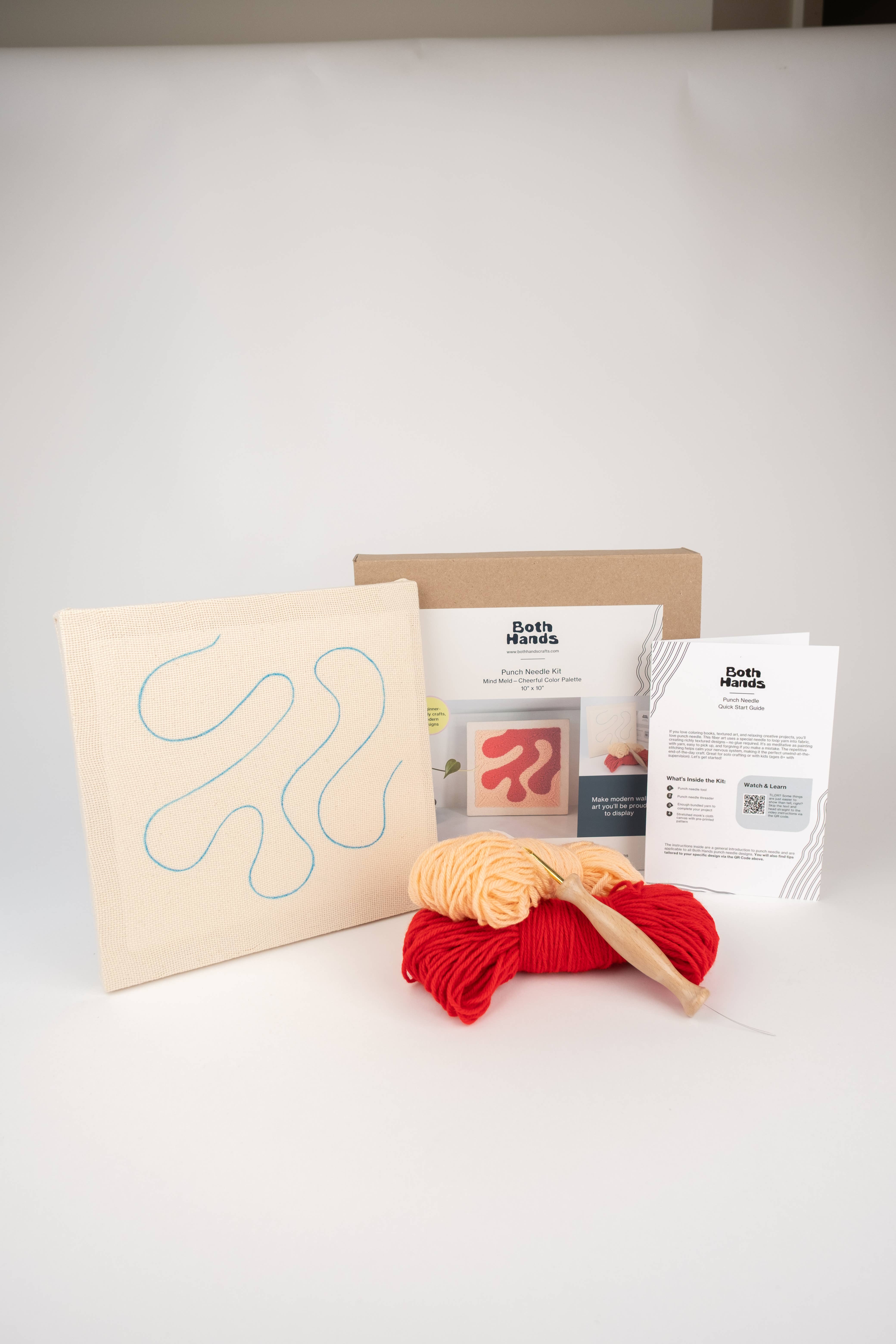 Both Hands Crafts - Wholesale DIY Craft Kit - "Mind Meld" - Beginner Punch Needle Kit - Wall Art4