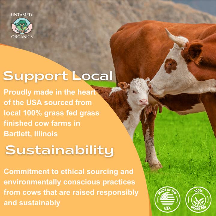 Untamed Organics - Wholesale Body Balm/Butter - Grass-Fed Tallow & Wild Honey Skin Balm | 2 oz Glass Jar10