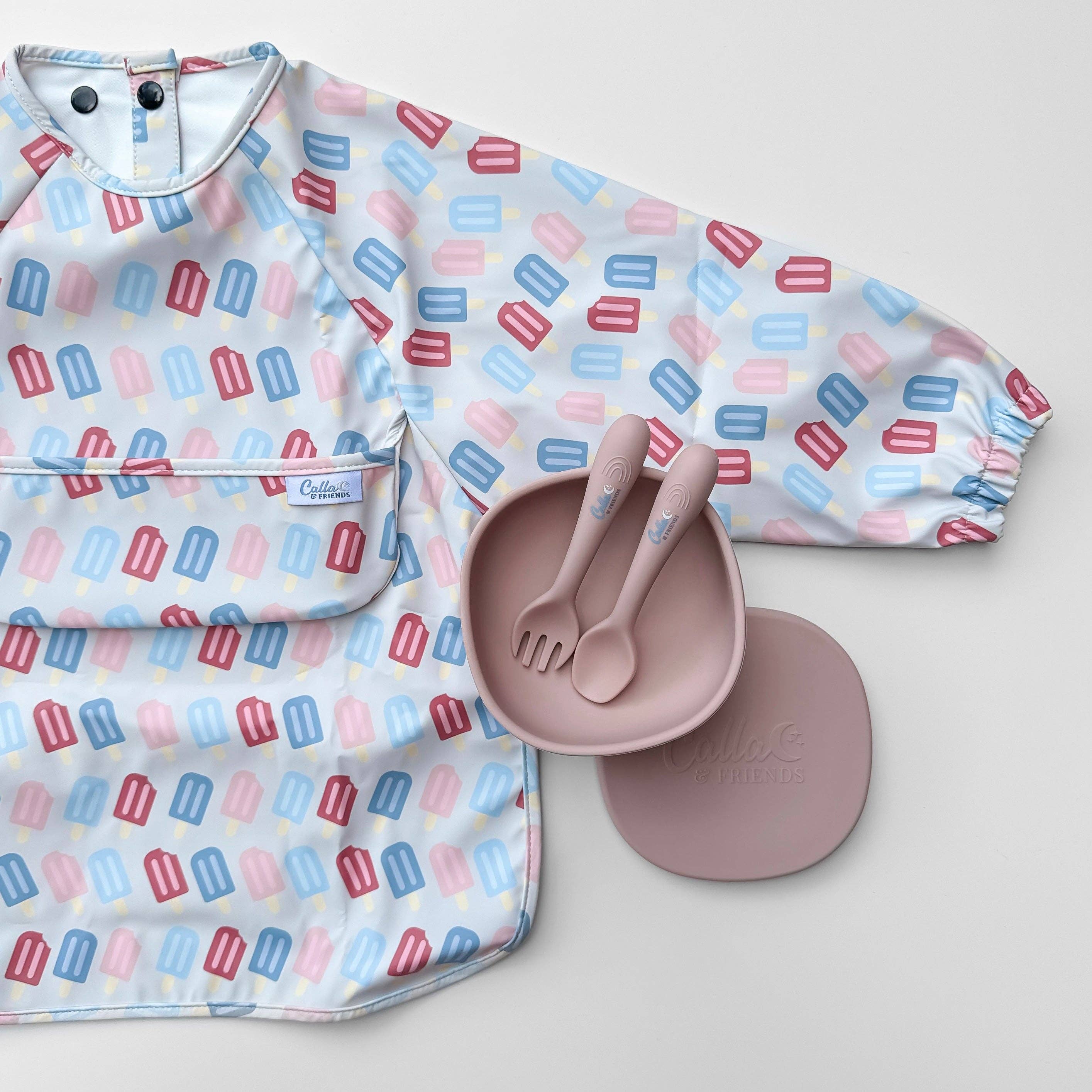 Calla & Friends - Wholesale Bib - Baby - The Grayson Long Sleeve Bib - Popsicles0