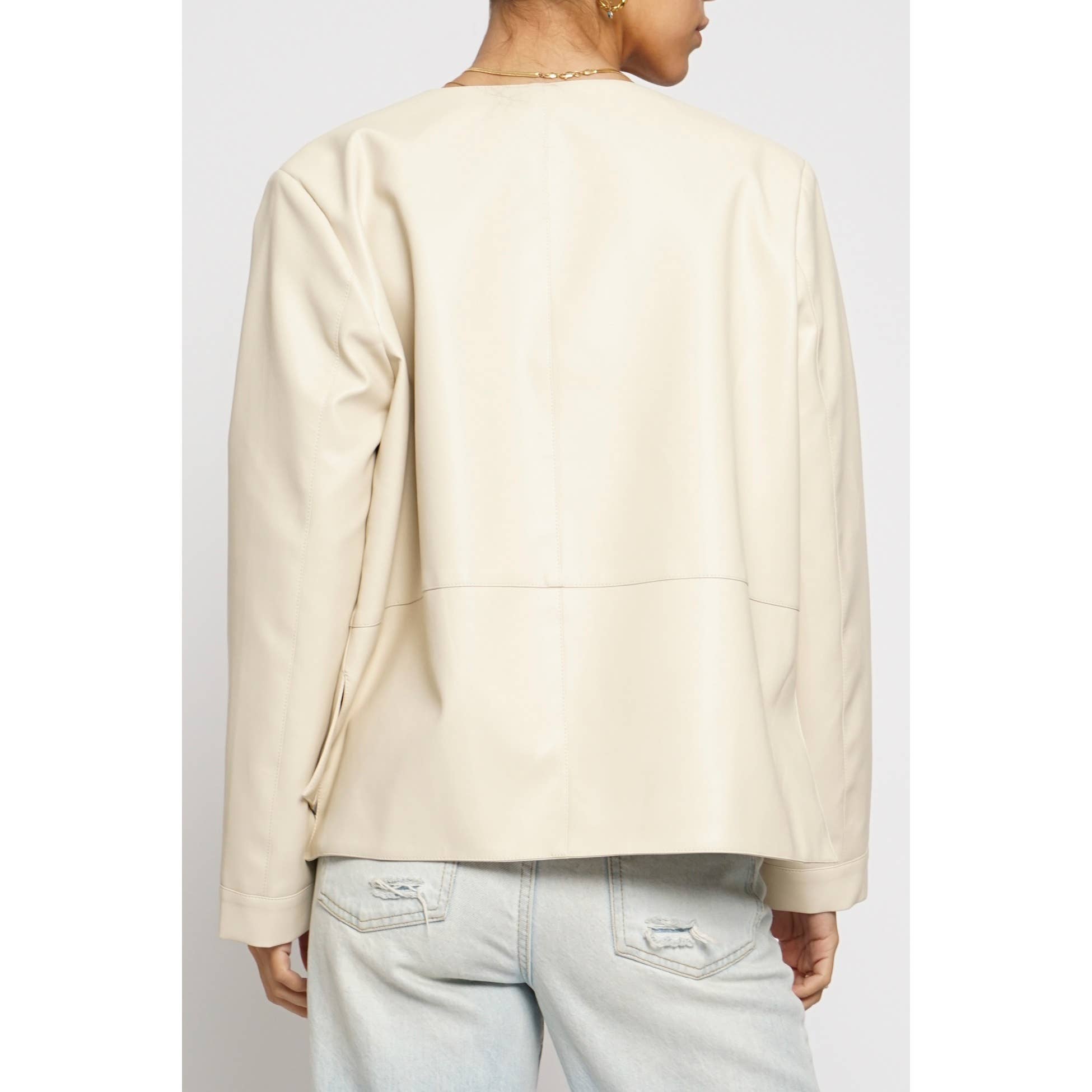 Sans Souci – Engroshandel Motorcykeljakke - Dame – KORT JAKKE I IMITERET LÆDER6