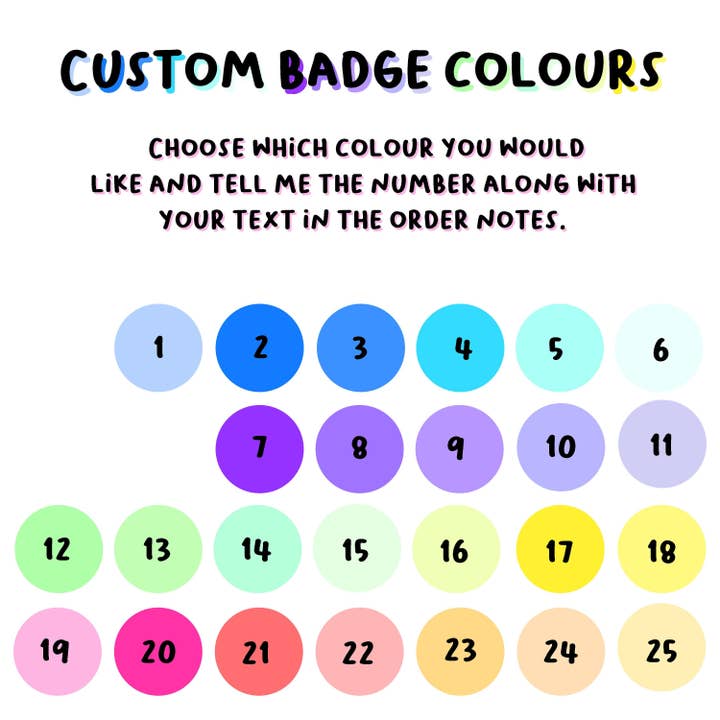 Custom Disability Badges with Personalized Text and Color for wholesale by Fynedesignshop