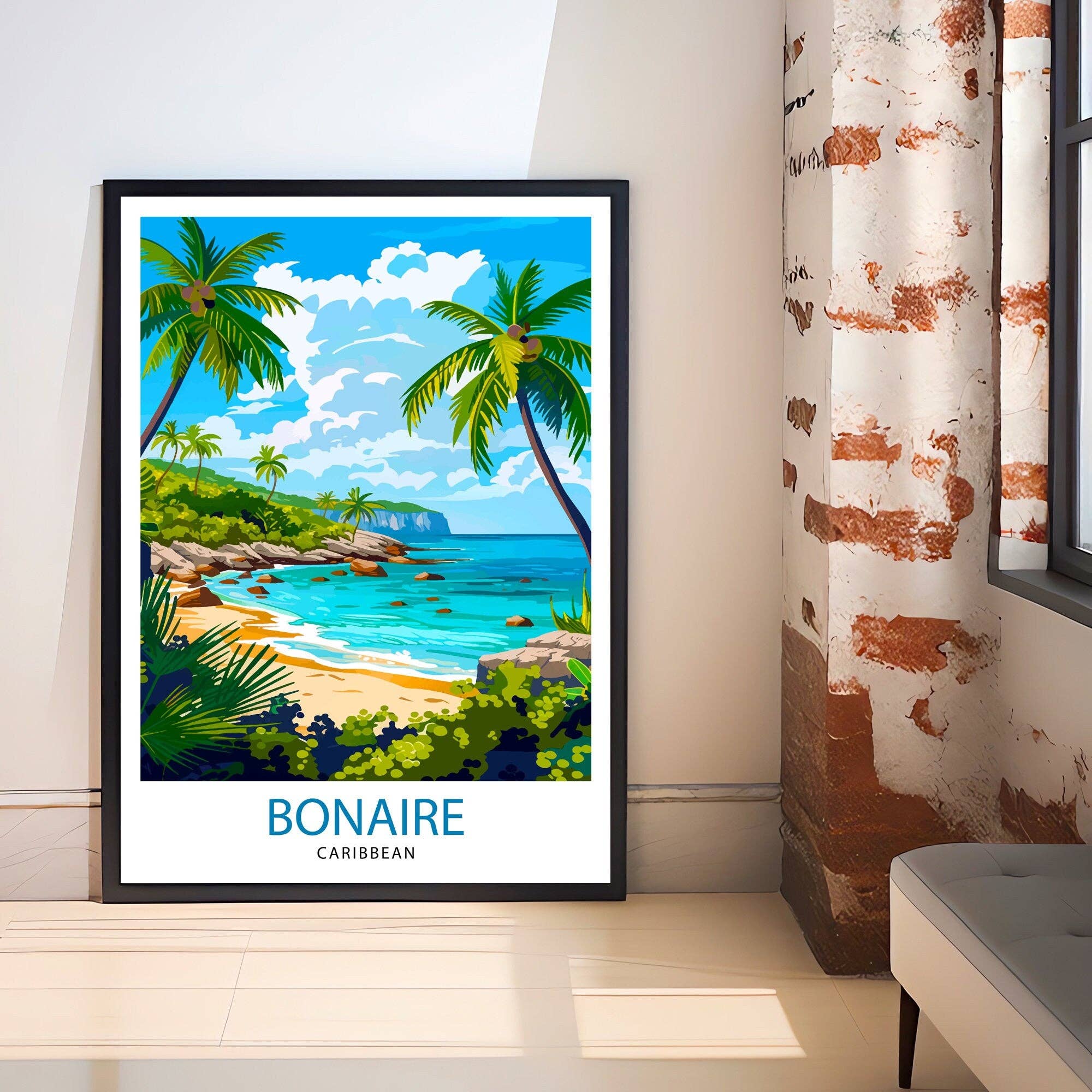 InkNPrintz – Großhandel Kunstdruck – Bonaire Karibik-Reiseposter3
