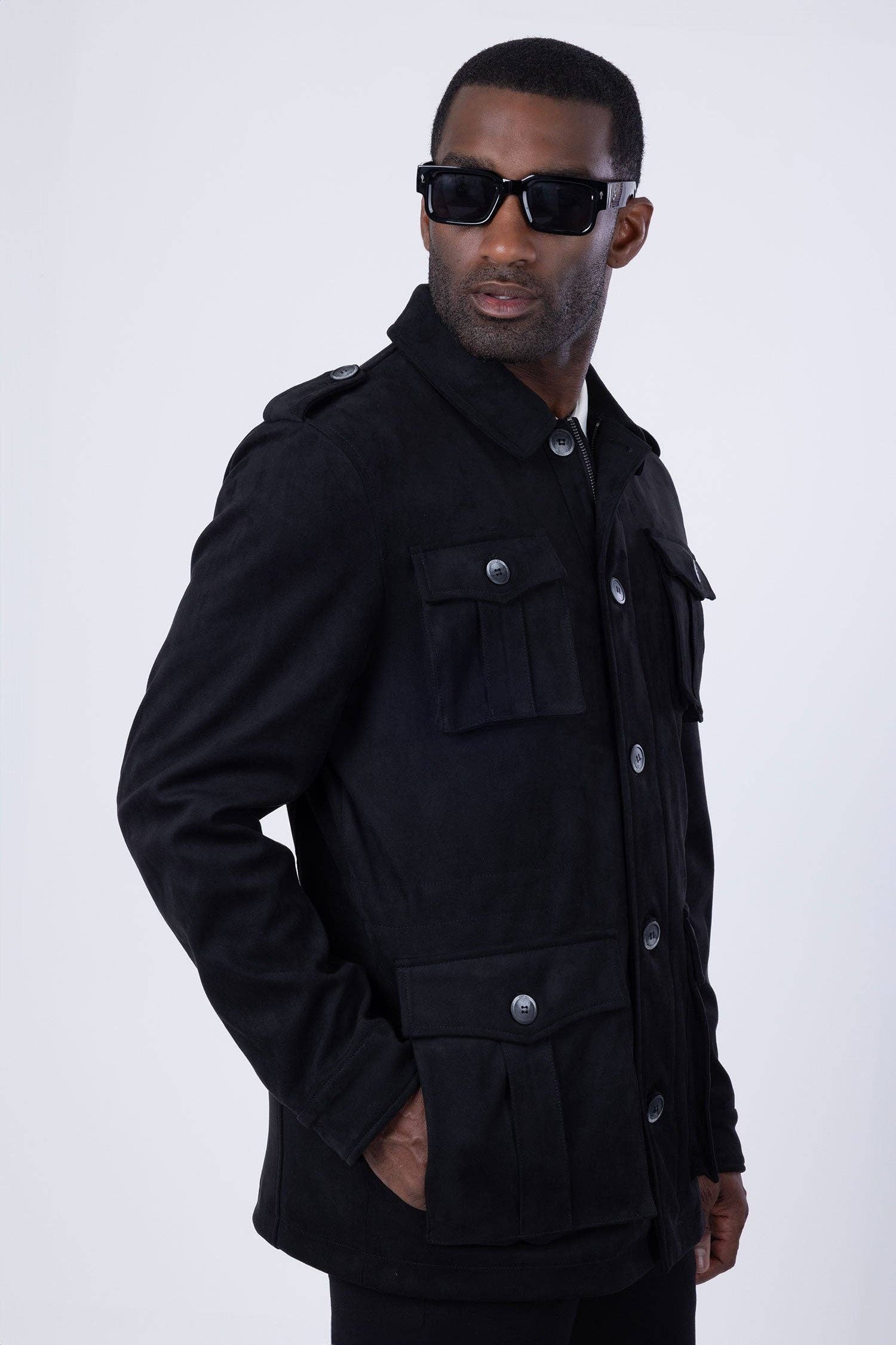 BARABAS - Venta al por mayor Chaqueta - Hombre - Chaqueta bomber de invierno de terciopelo con 4 bolsillos para hombre 4BH862