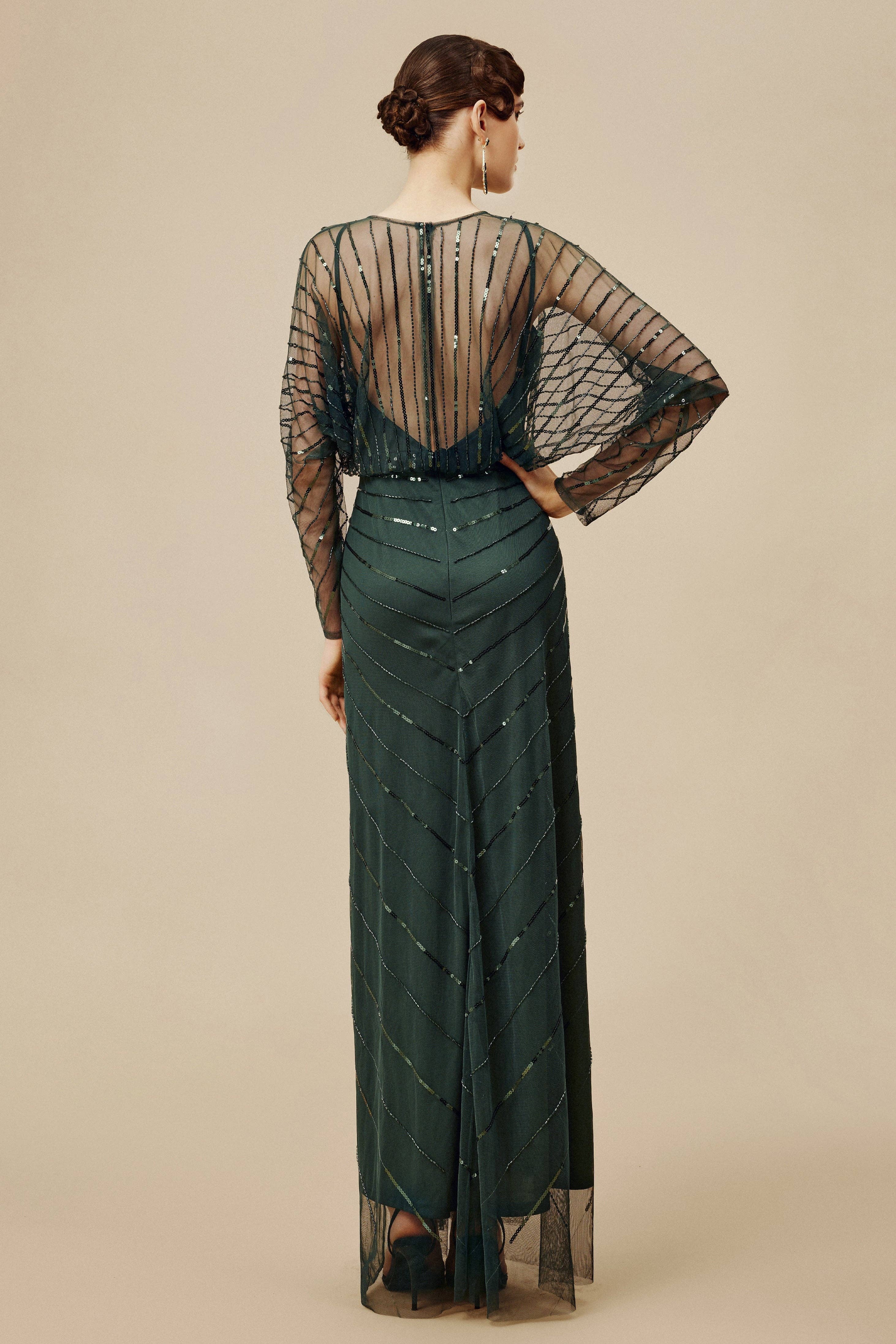 BABEYOND - Vente Robe de soirée – femme - Robe de soirée grande taille Zouzou ornée de cristaux7