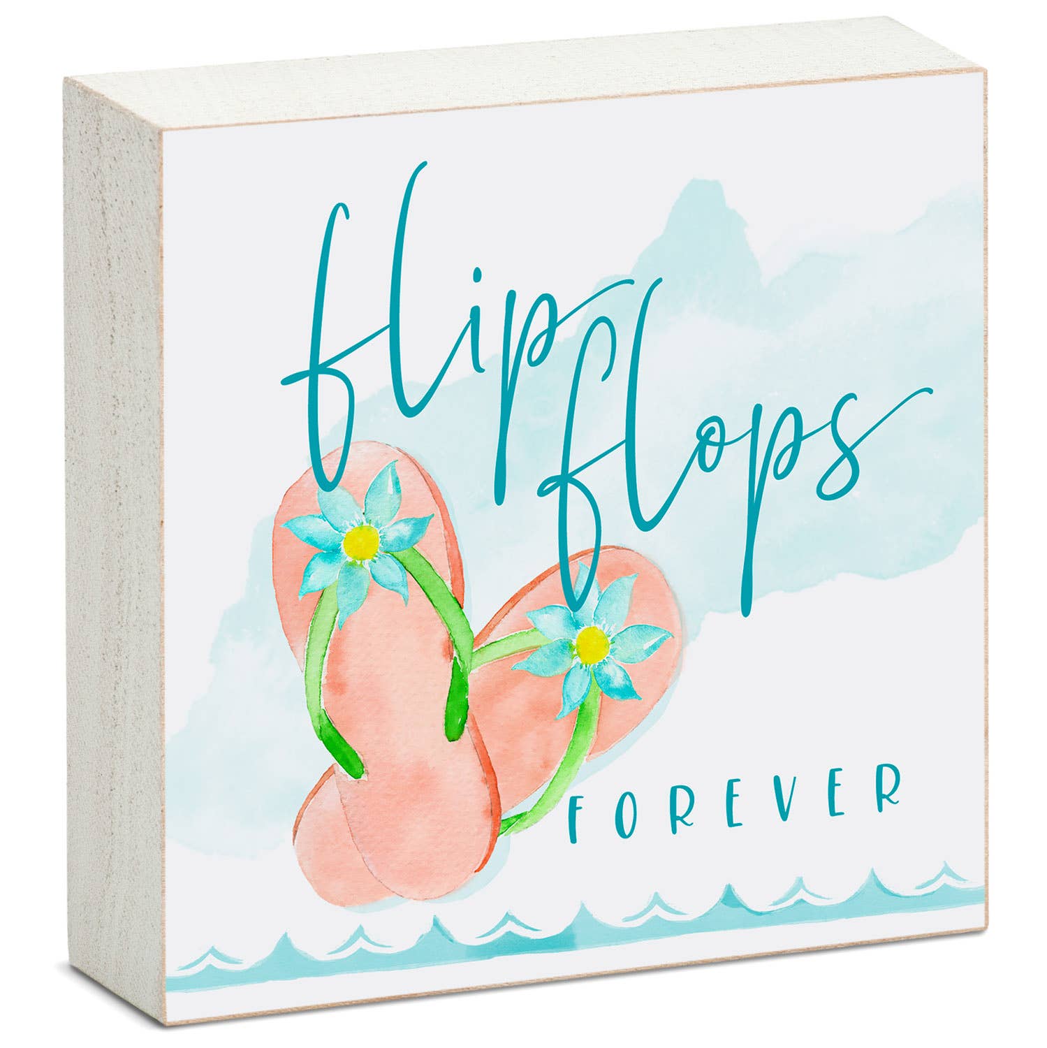 CounterArt/Highland Home/Thirstystone - Wholesale Sign - "Beach Life" Pre-Pack Artistic Wood Block Sign Display4