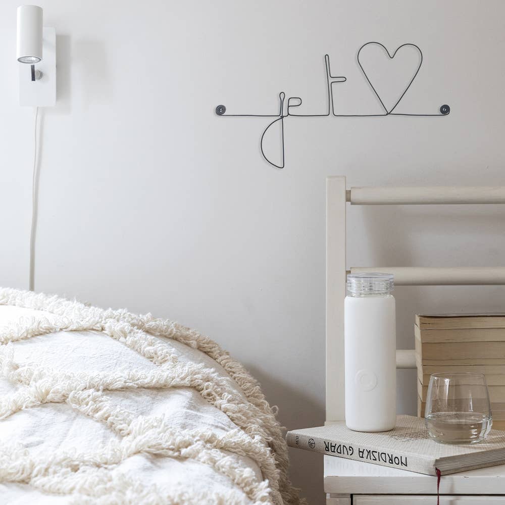 Bijoux de Mur – Großhandel 3D-Wandkunst – Draht-Wandkunst – Liebesbotschaft: Ich liebe dich3