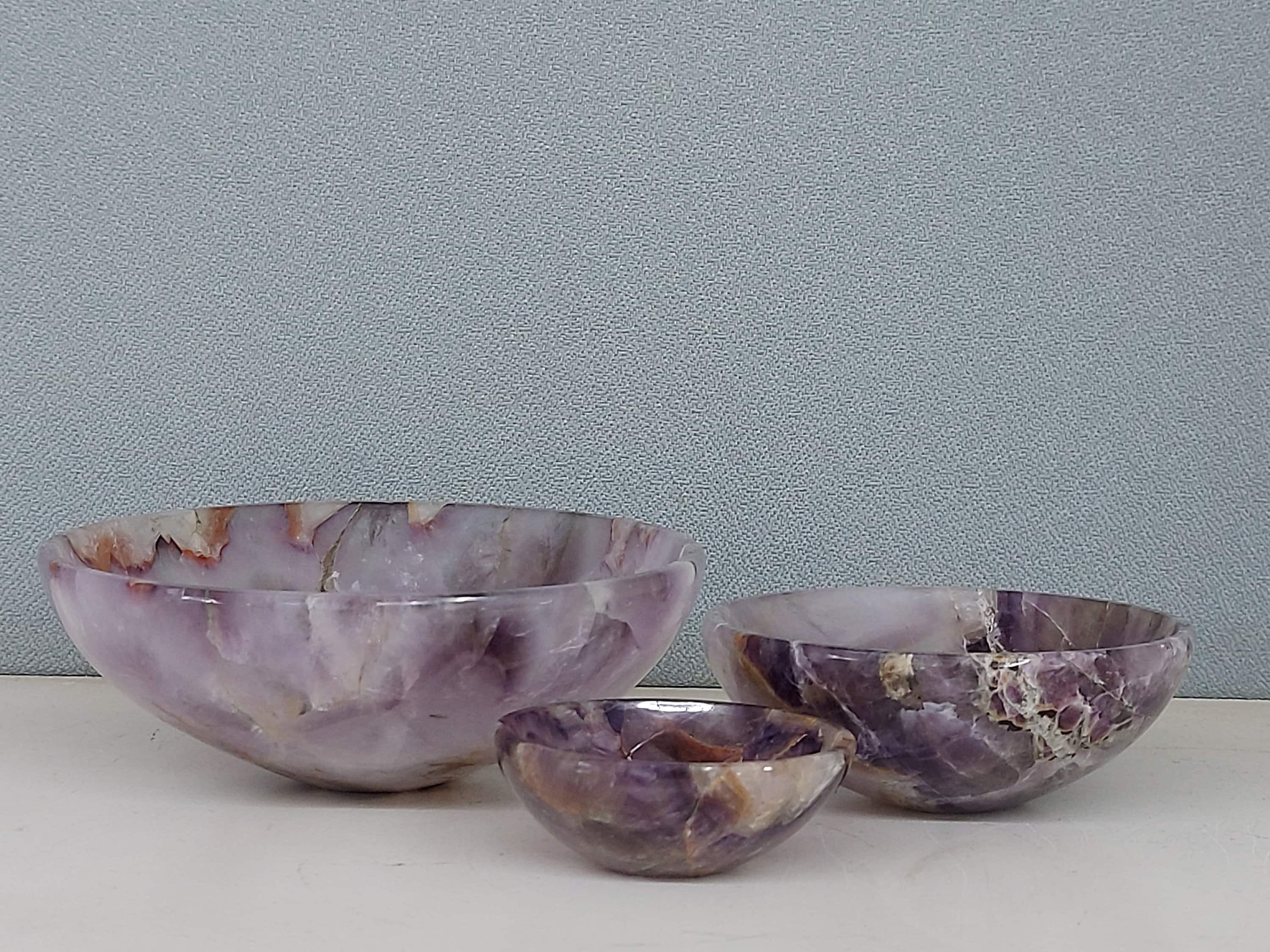 Serein Wellness - Wholesale Crystal Charging Plate - Amethyst Crystal Bowl Gemstone Charging Healing Bowl0