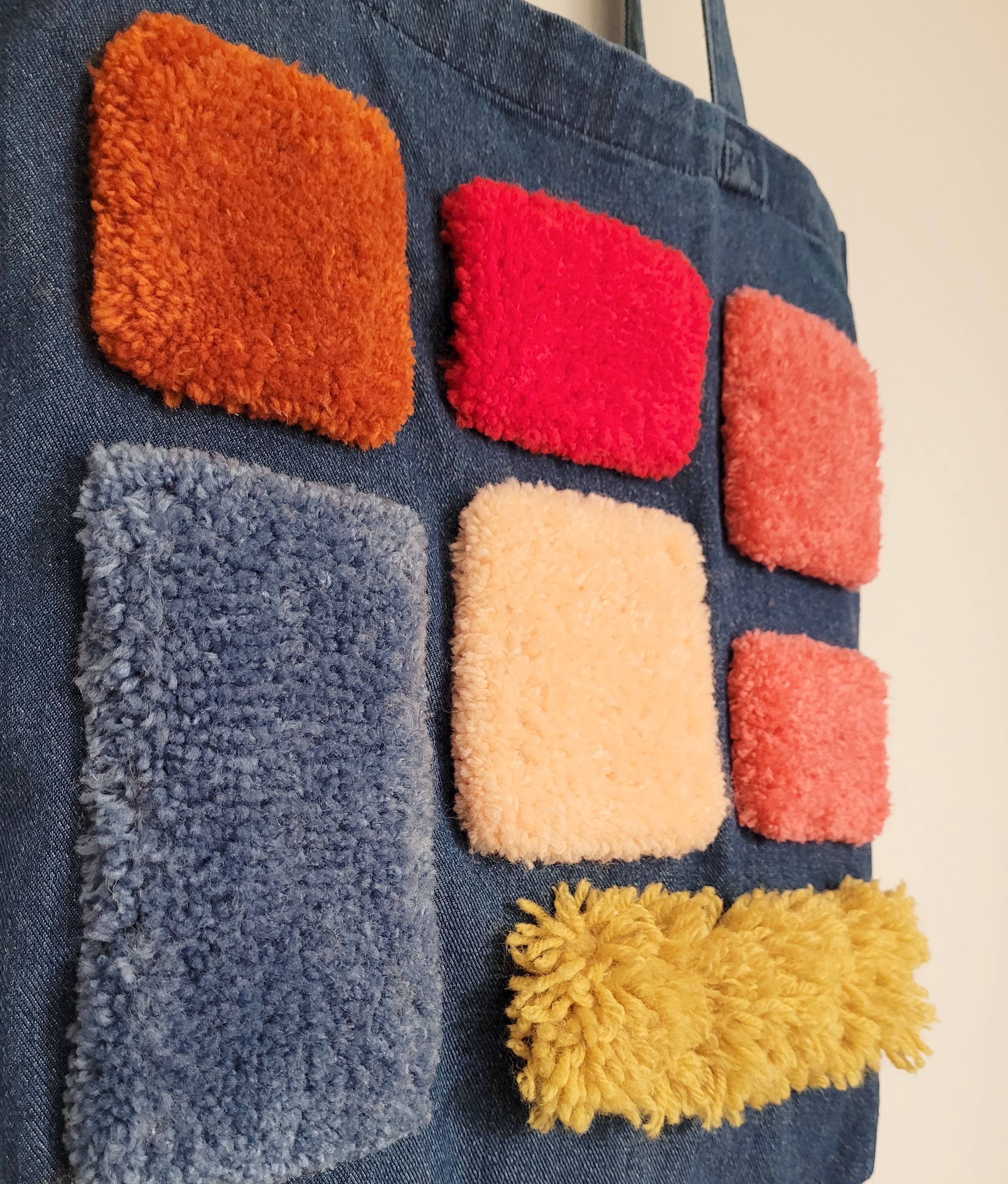 Good to Know You - Wholesale Tote Bag - Women's - Standard Denim Tote -  Mixed Squares1