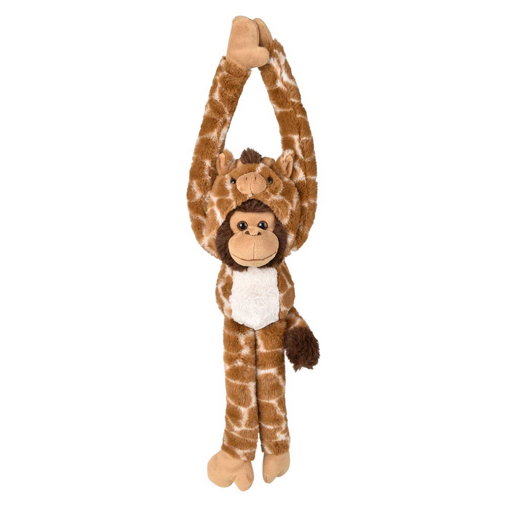 La Luna Bella - Toys - Wholesale Classic Toy - Kids - 27.5" Dressed Giraffe Hanging Monkey - LLB Toys1