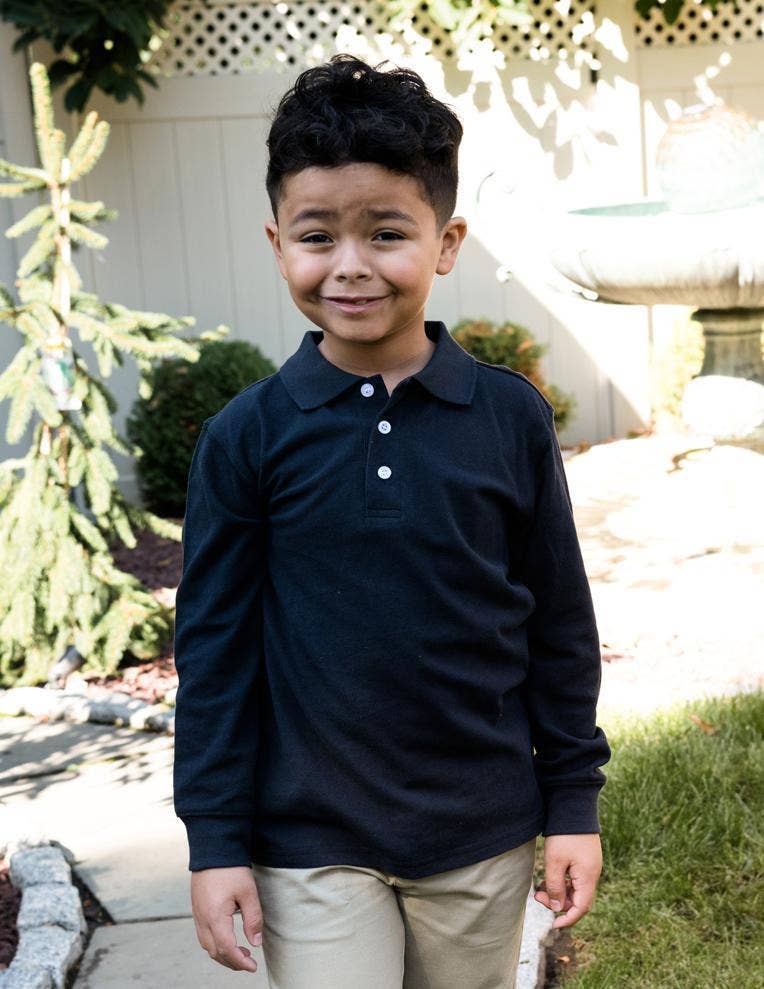 Leveret Pajamas – wholesale T-shirt – Kids – Kids Boys Long Sleeve Cotton Polo Shirt37