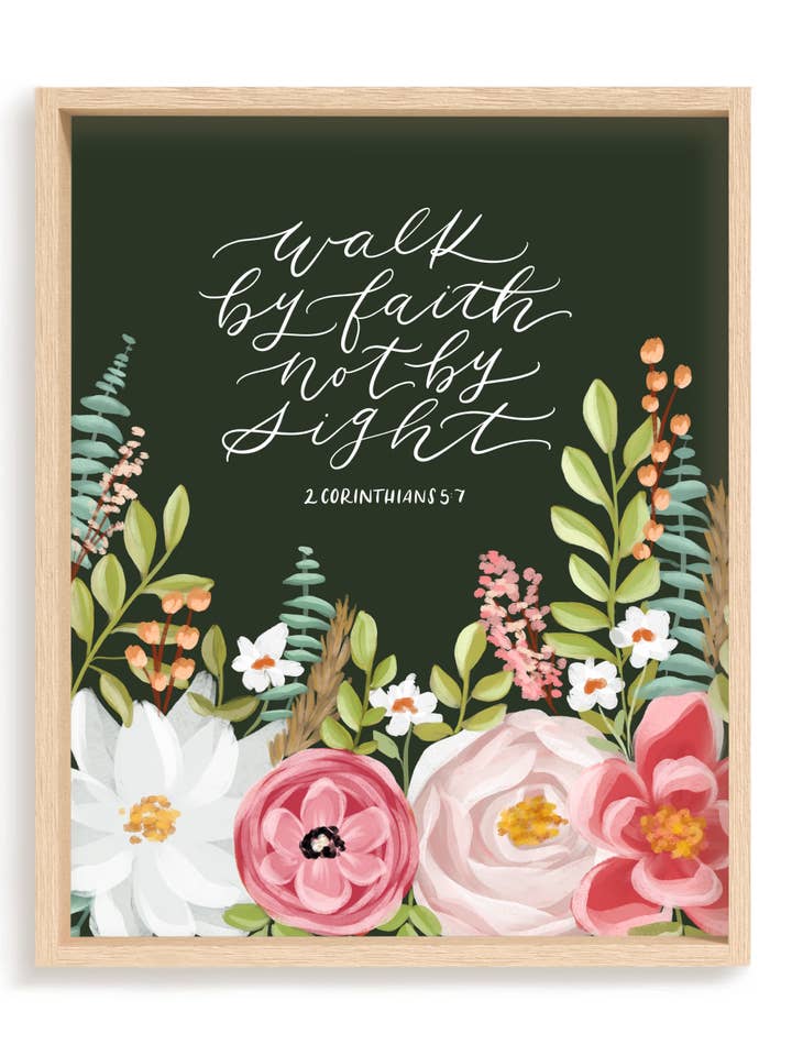 Stampa 2 Corinzi 5:7 per la vendita all'ingrosso da parte di Loveall Design Co.