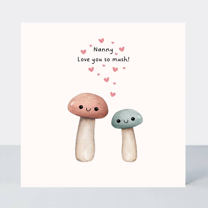 Petimo – wholesale Love card – Nanny Love You So Much Cute Mushroom Card