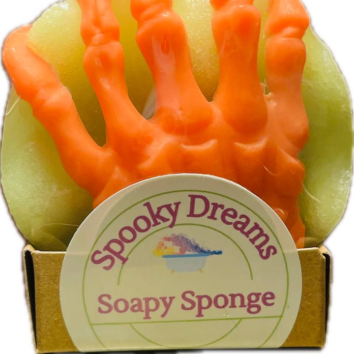 Ideal Soaps - Wholesale Bath Pouf/Sponge - Soapy Sponge Spooky Dreams2
