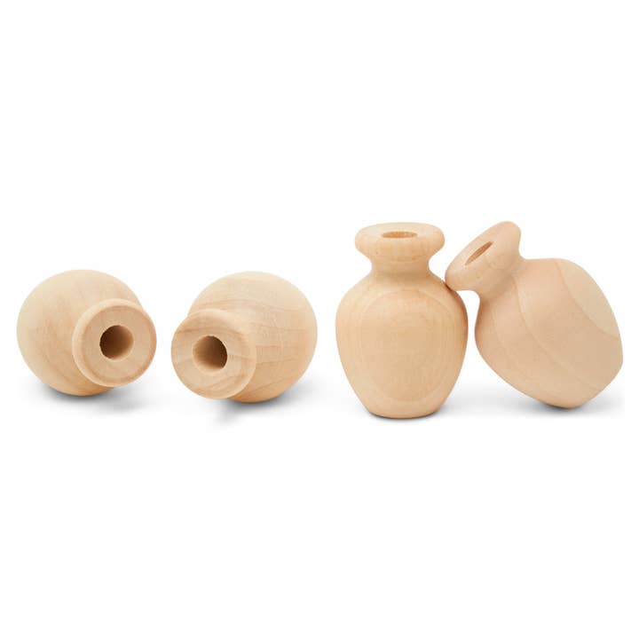 Woodpeckers Crafts - Wholesale Craft Supplies - Small Wooden Bouquet Vase, 2"2