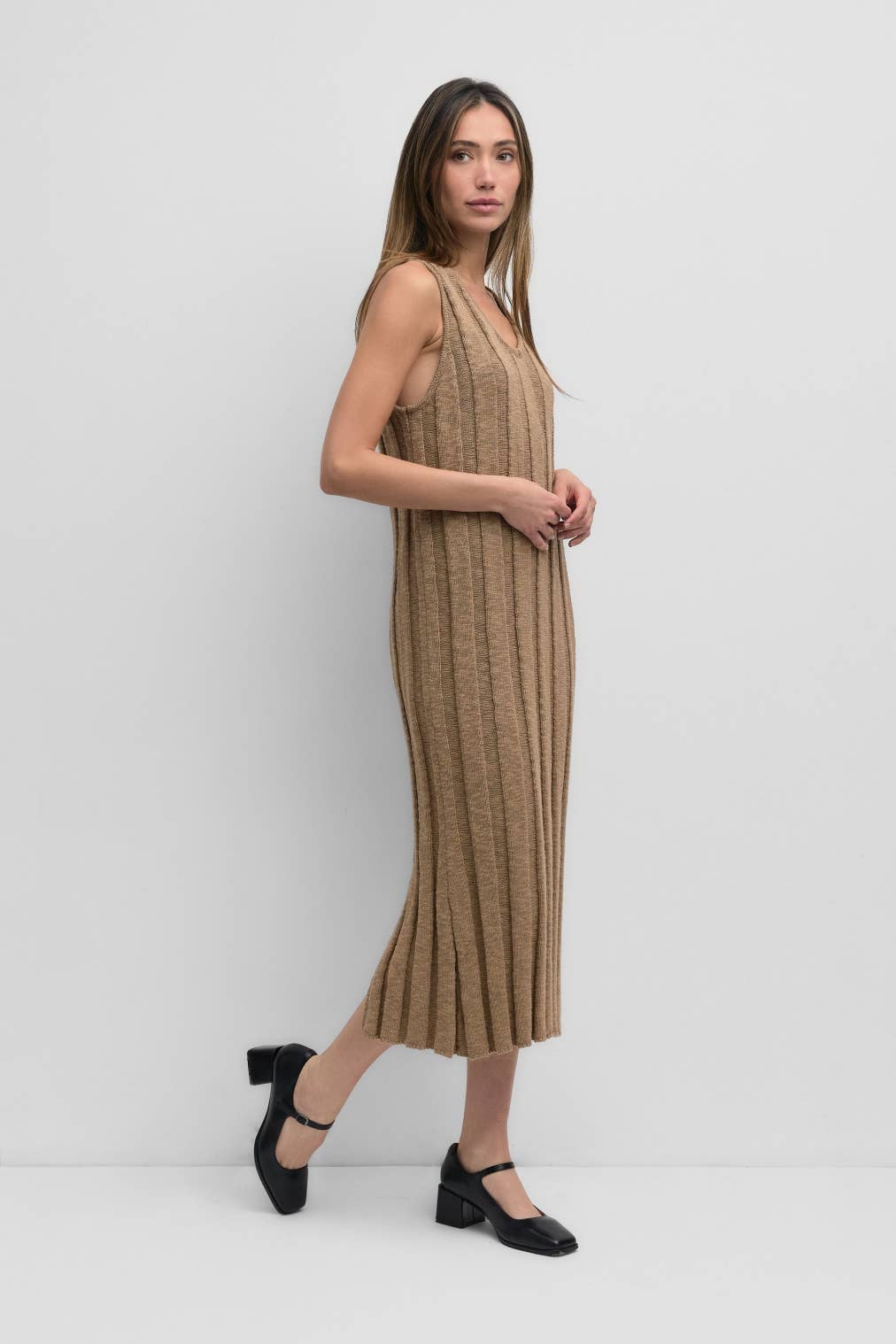 MOD REF - Wholesale Dress - Women's - The Haley Dress | Heavyweight Ribbed Tank Dress6