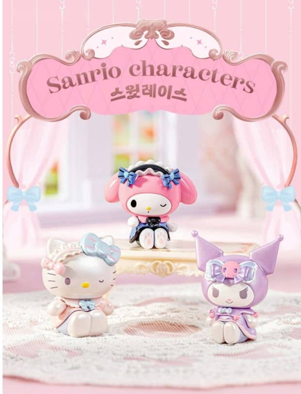 K-Wonderland - Wholesale Figurine Toy - Kids - Sanrio Characters “Sweet Lace” Mini Figure Series1