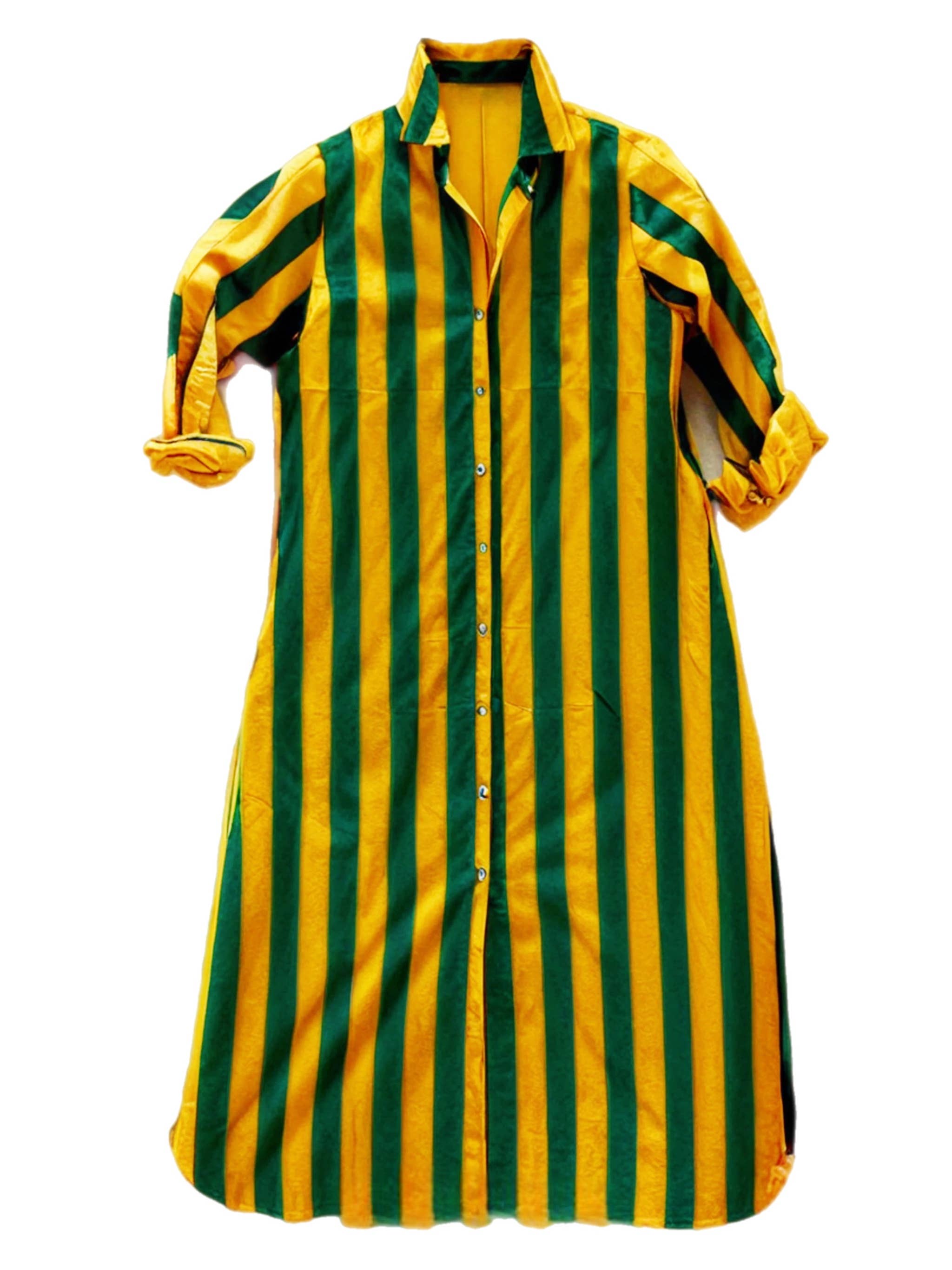 Cabana Club California - Wholesale Dress - Women's - Surf Stripe Shirt Dress3