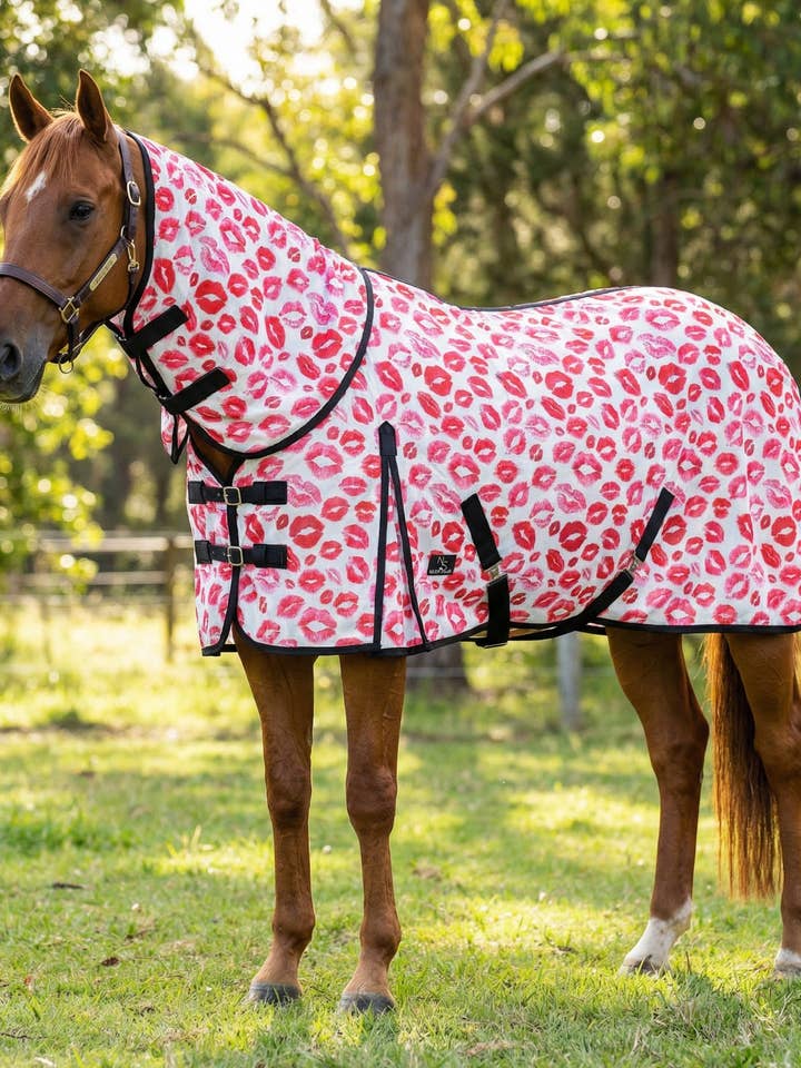 Smooch Premium Mesh Fly Sheet w/ Removable Neck Cover for wholesale by Neon Spur LLC