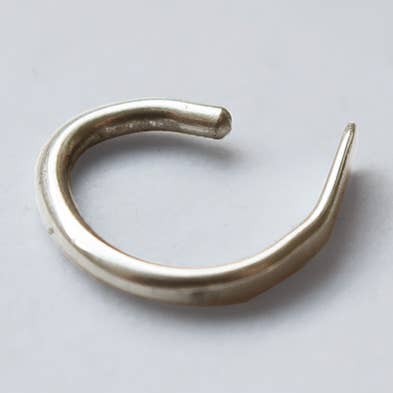 Ear Cuff Single Hoop 9ct White Gold 1mm for wholesale by Christina Made It