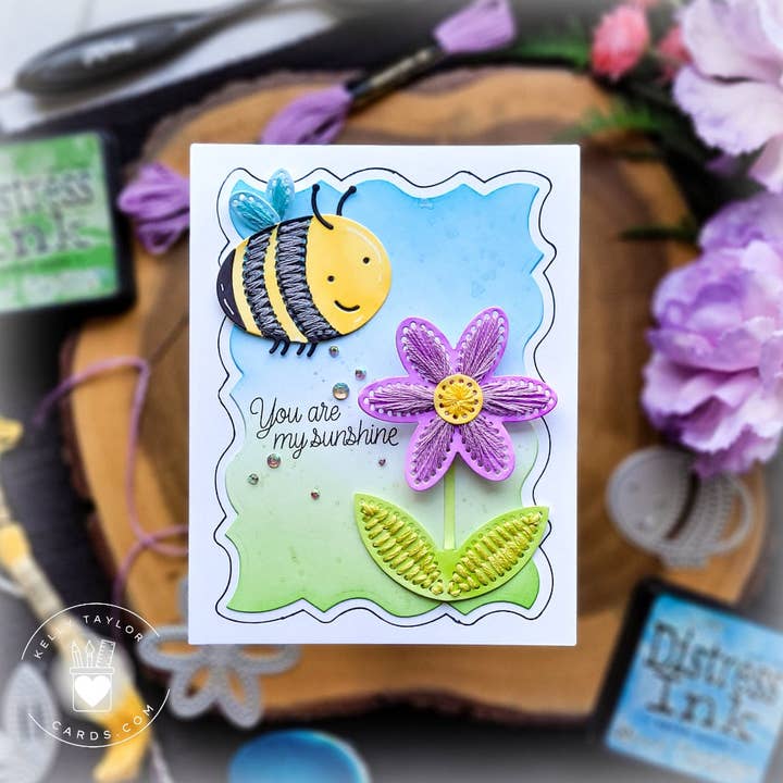 Honey Bee Stamps - Wholesale Craft Supplies - In Stitches: Bee - Honey Cuts - Stand-Alone Dies1