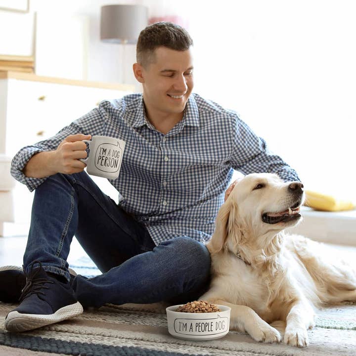 Fred & Friends - Wholesale Pet Bowl - Cat/Dog - Howligans - Mug + Dog Bowl - Dog Person
