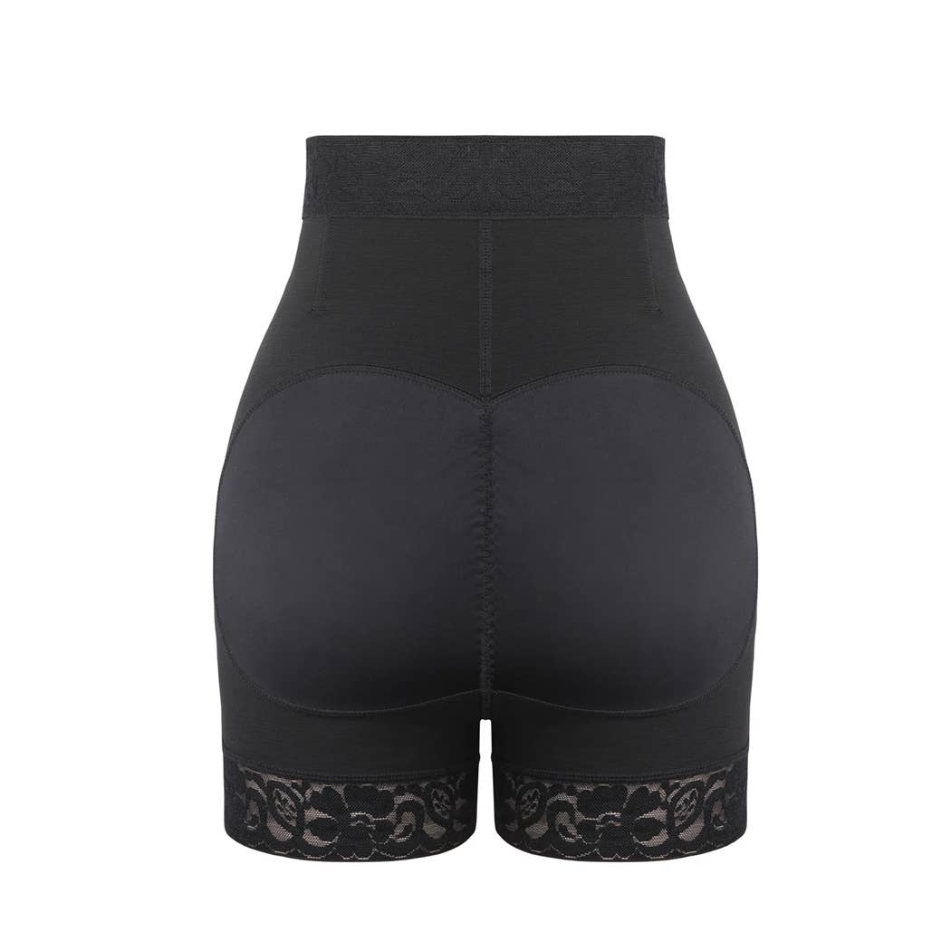 Curvy Fix - Wholesale Shapewear - Women's - Front Zipper Booty Lifting Shorts Lace Butt Curve Smoothing2