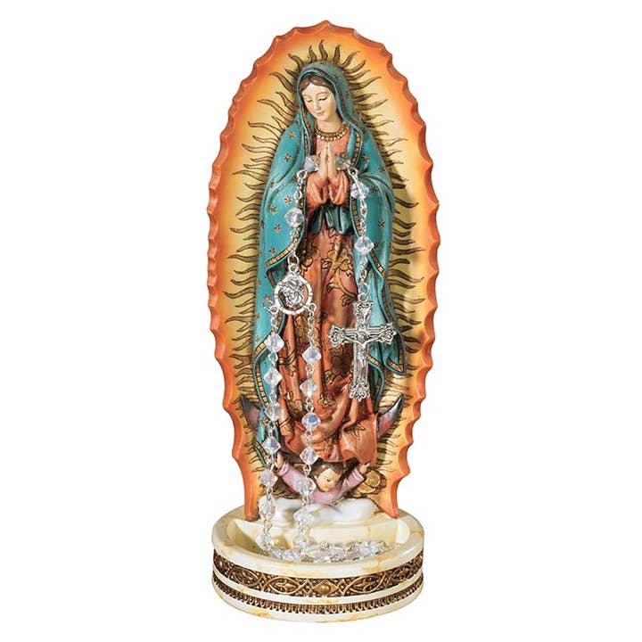 Christian Brands Catholic - Wholesale Decorative Figurine - O L Guadalupe Rosary Holder