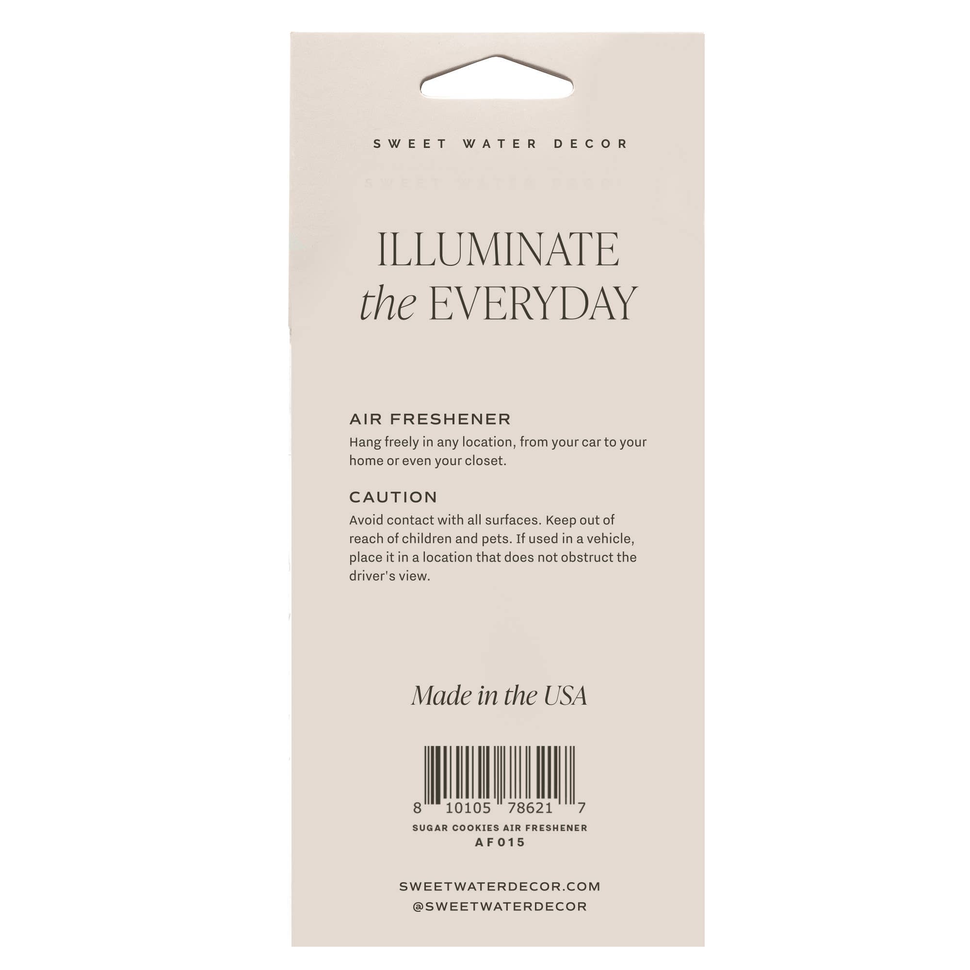 Sweet Water Decor - Wholesale Air Freshener - Sugar Cookies Hanging Air Freshener - Home Decor1