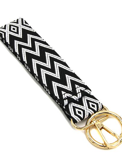 TG10268 Herringbone Patterned Wristband Keychain for wholesale by MiMi Wholesale