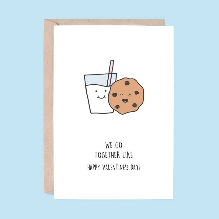 Valentine's Day Card: We Go Together | Cookie for wholesale by Hey Hunny