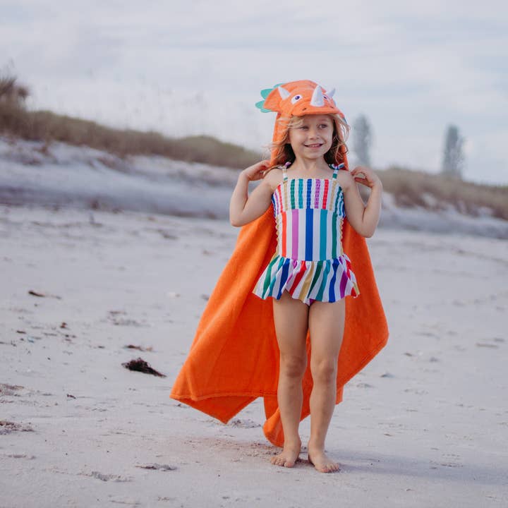 Yikes Twins - Wholesale Hooded Towel - Kids & Baby - Dinosaur hooded towel for toddlers ages 2 to 8 years old2