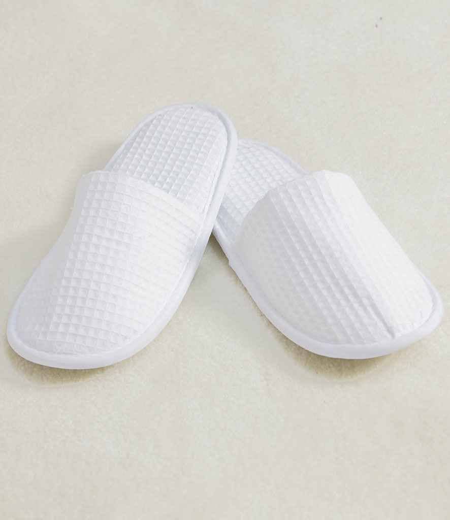 White Towel City - Waffle Mule Slippers for wholesale on Faire1