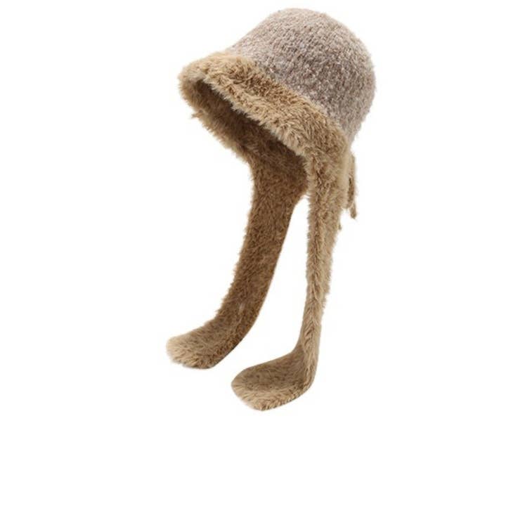 Funkyrel® Atzbranding Limited - Wholesale Beanie – Women's - Haila – Fluffy Earflap Winter Knitted Beanie2