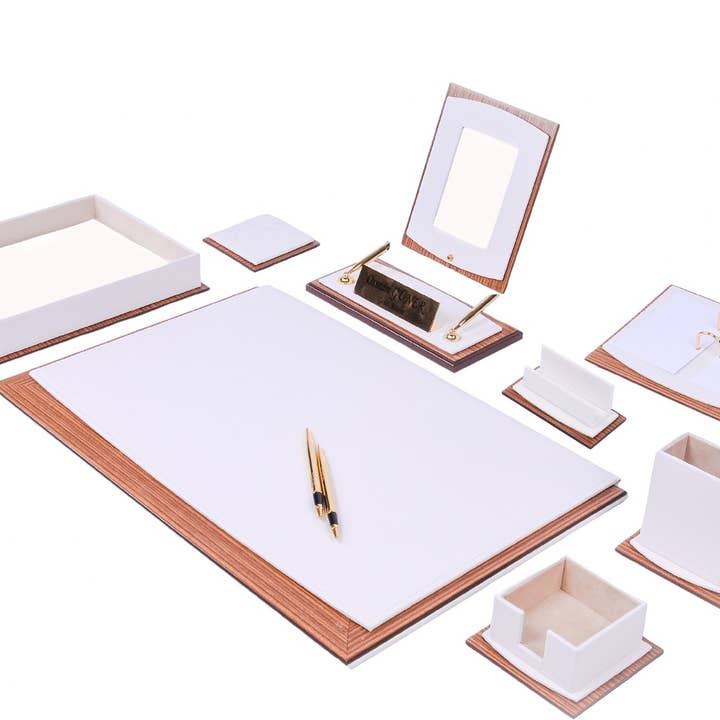 MOOG Star Personalised Leather Deluxe Desk Set - 11 PCS for wholesale by MOOG LLC