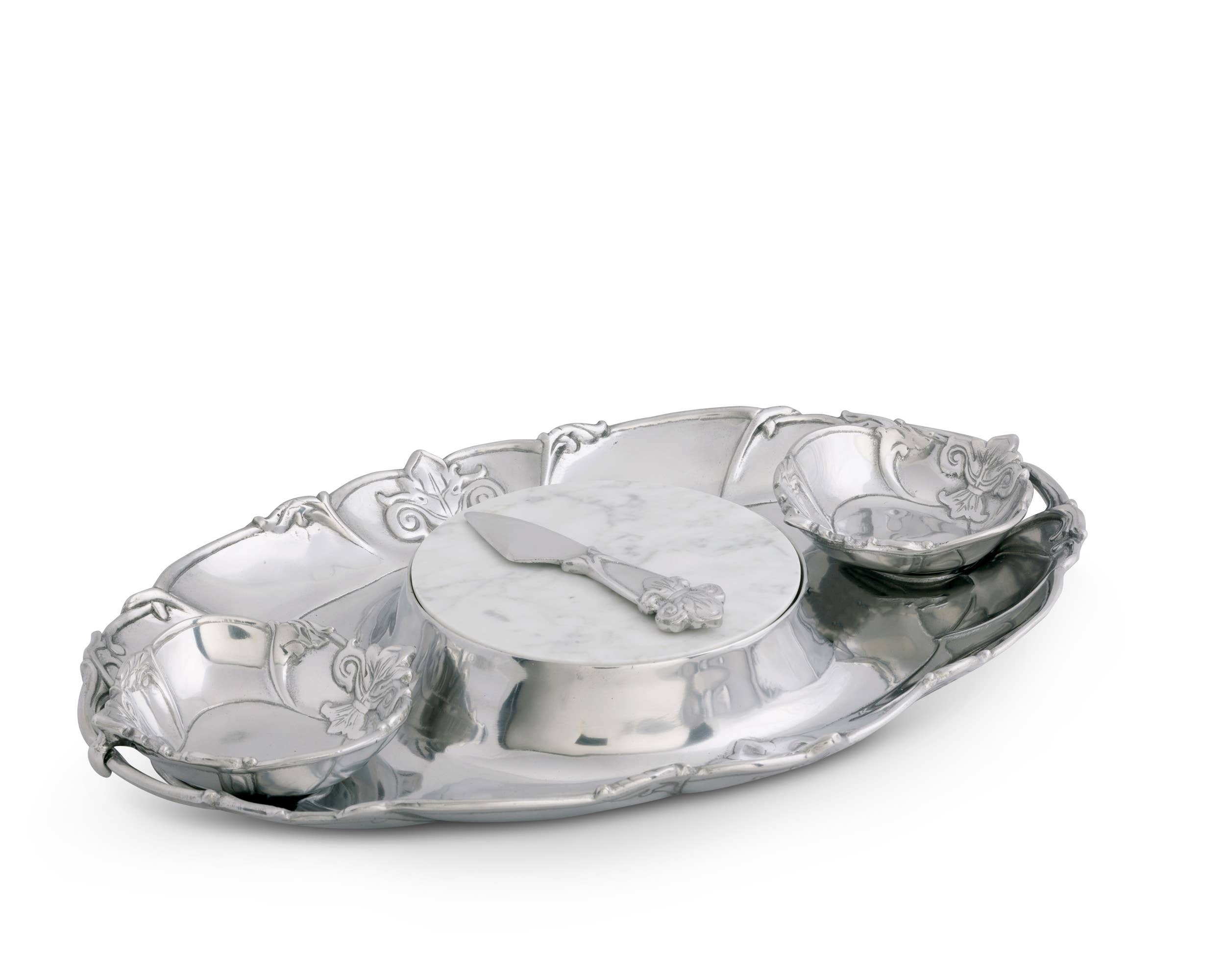 Arthur Court - Wholesale Serving Tray - Fleur-De-Lis Tray Entertainment1