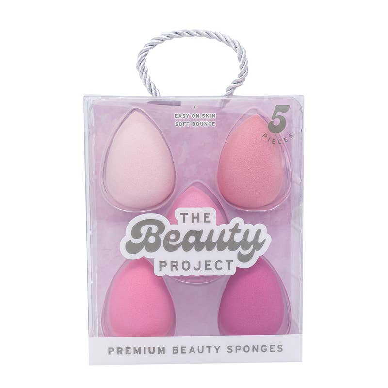 Deluxe Import Trading - Wholesale Makeup Sponge/Blender - The Beauty Project Premium Beauty Sponges 5pc Pink0